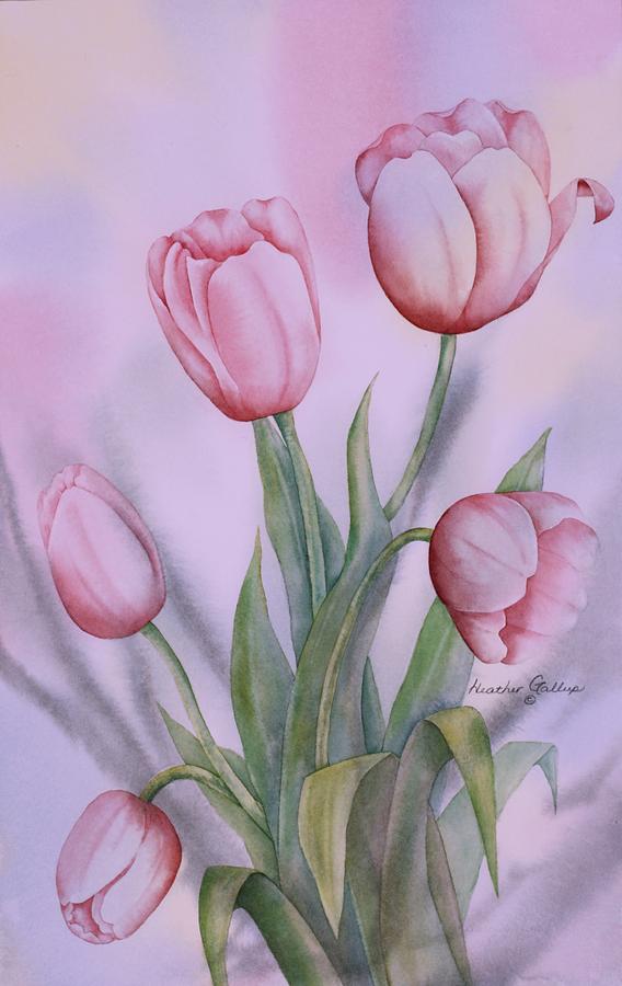 Spring Blooms Painting - Spring Blooms Spring by Heather Gallup Spring Blooms Painting - Spring Blooms Spring by Heather Gallup