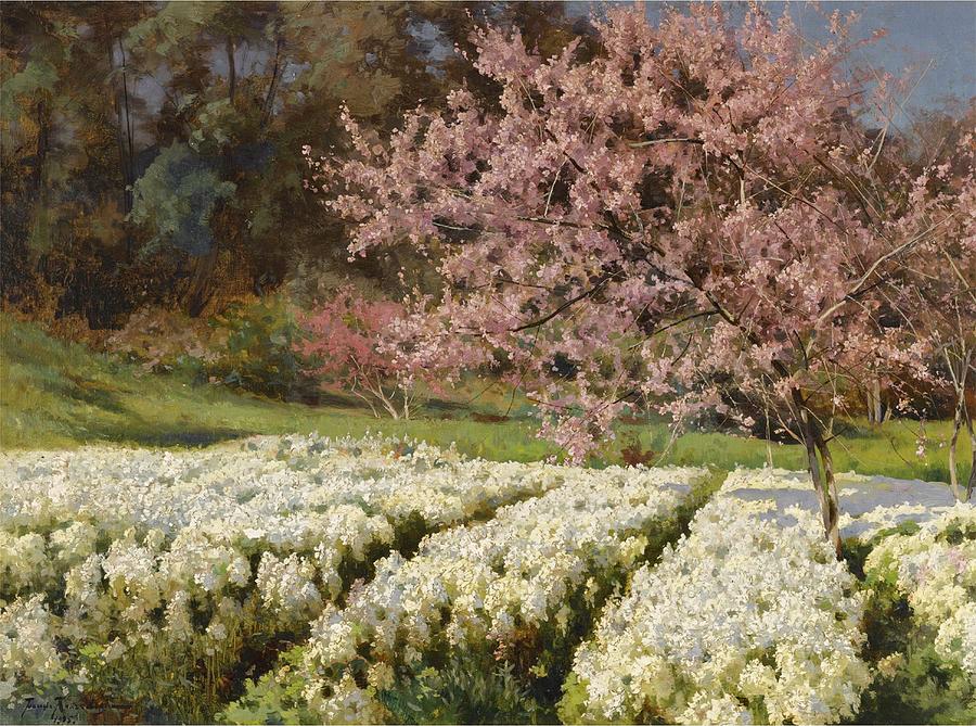 Spring Blossom 1905 by Rachkovsky Painting by Movie Poster Prints