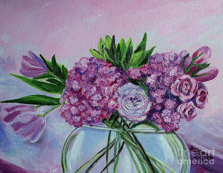 Spring Bouquet Painting by Julie Brugh Riffey