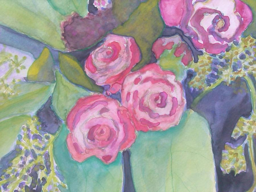 Rose Painting - Spring Bouquet  by Sheba Goldstein