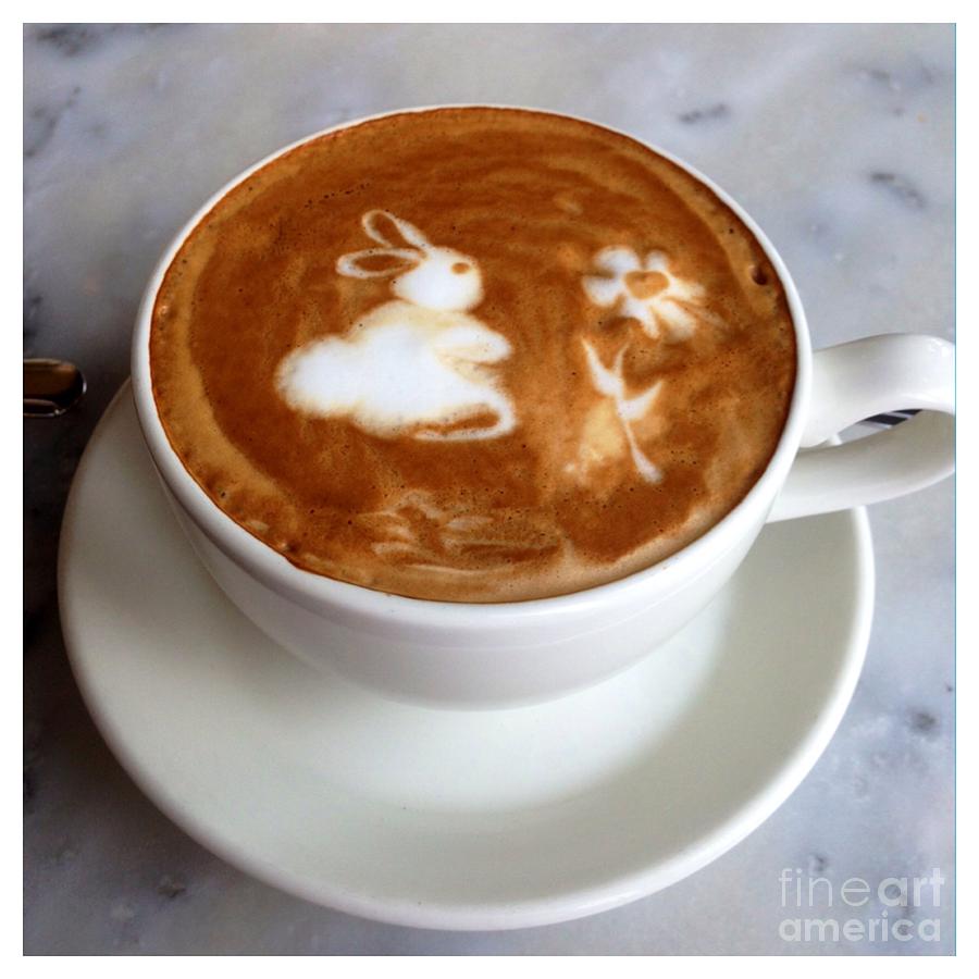 Spring Bunny Latte Photograph by Susan Garren