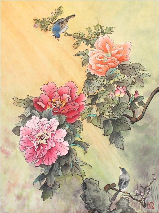 Spring calling Painting by Ping Yan