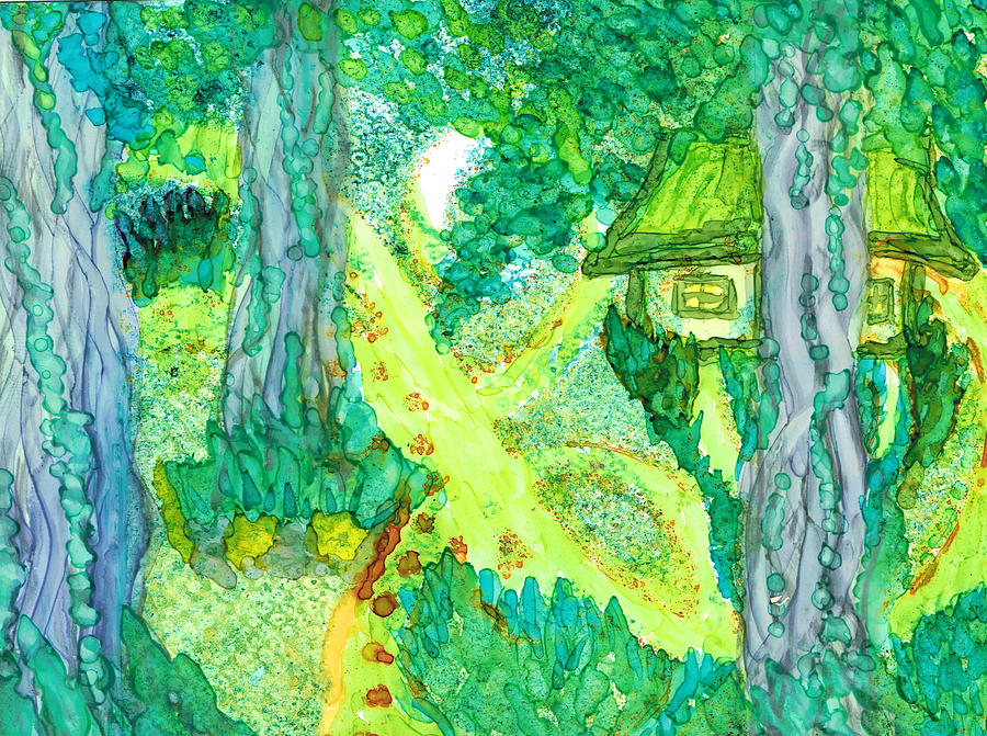 Spring Cottage Too Painting by Kelly Dallas