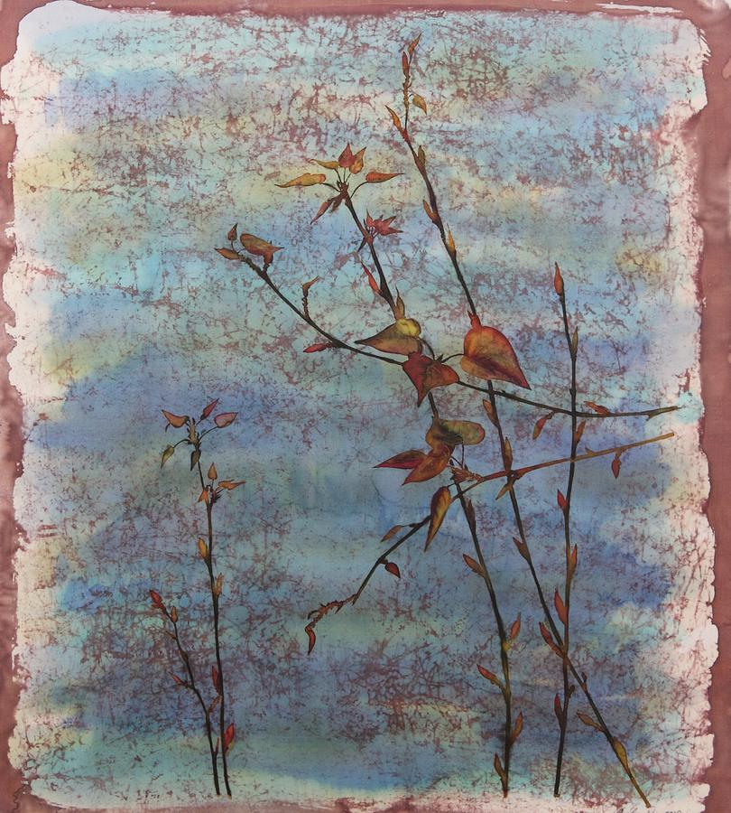 Spring Cottonwood Tapestry - Textile by Carolyn Doe