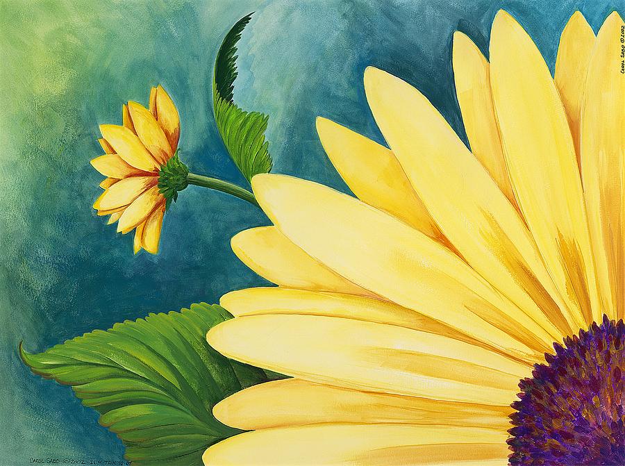 Spring Daisy Painting by Carol Sabo