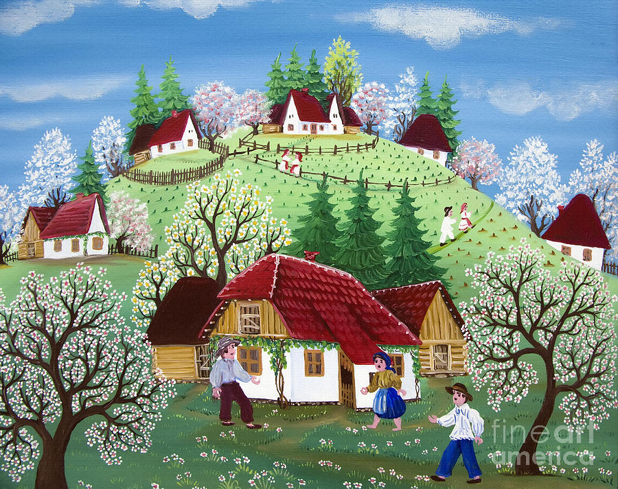 Spring Painting by Daliana Pacuraru