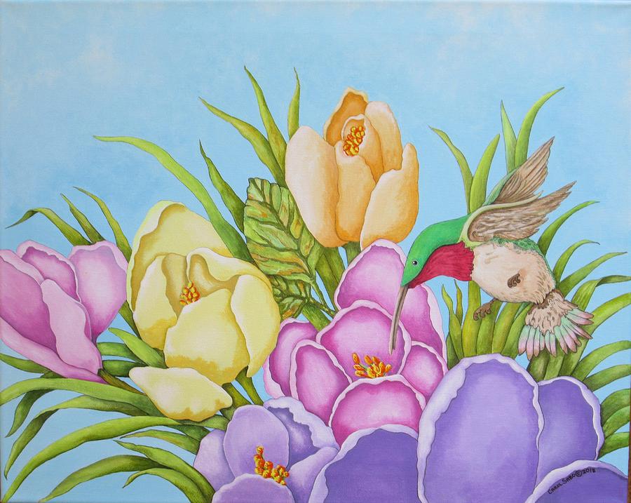 Spring Delight Painting by Carol Sabo