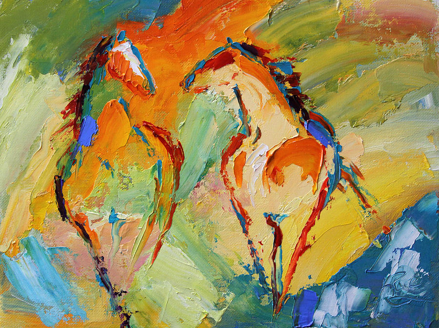 Spring Fever Horse 14 2014 Painting by Laurie Pace