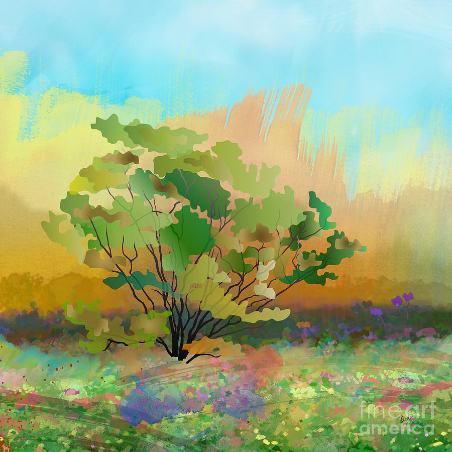 Spring Digital Art - Spring Field by Peter Awax