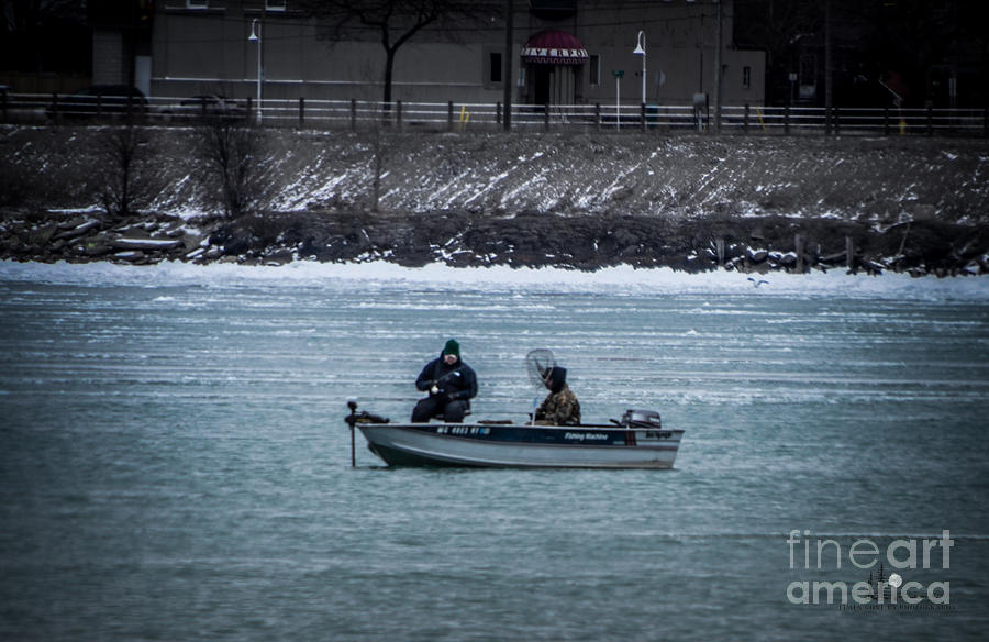 Spring Fishing on the St Clair River Photograph by Ronald Grogan