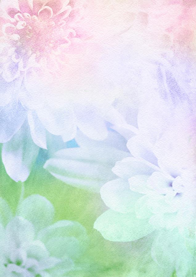 Spring Flower Watercolor Background Drawing by Pobytov