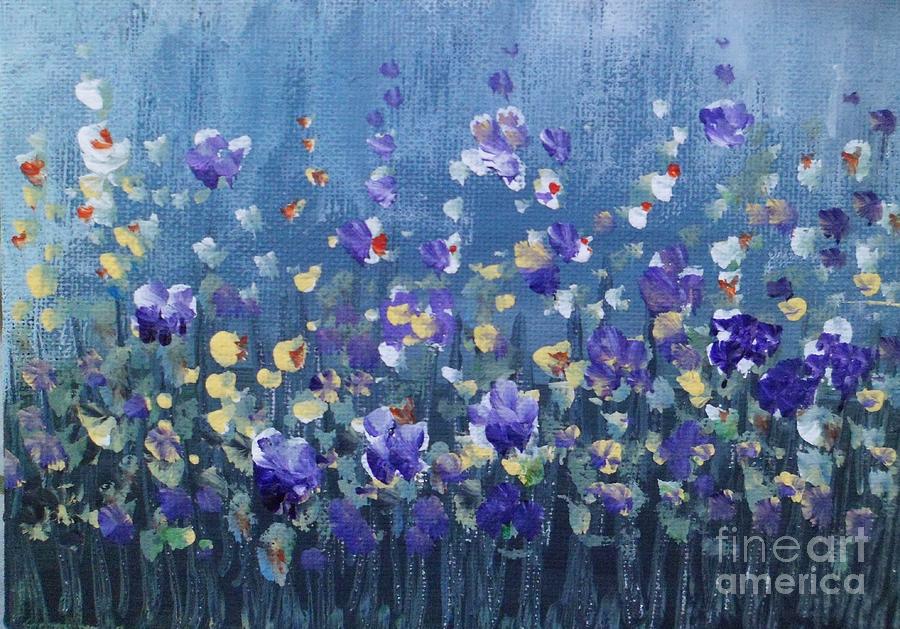 Spring Flowers 4 Painting by Trilby Cole