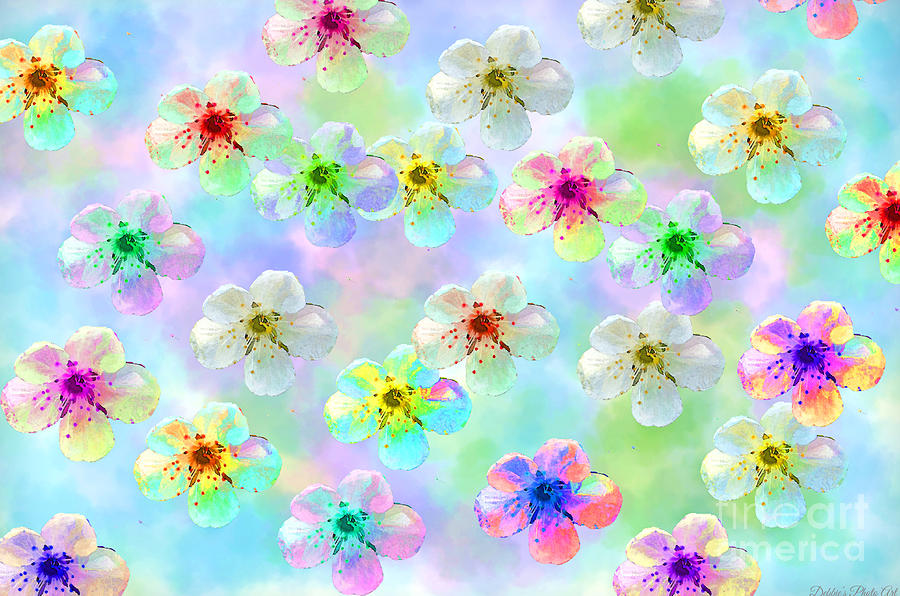 Spring Flowers Abstract 1 Photograph by Debbie Portwood