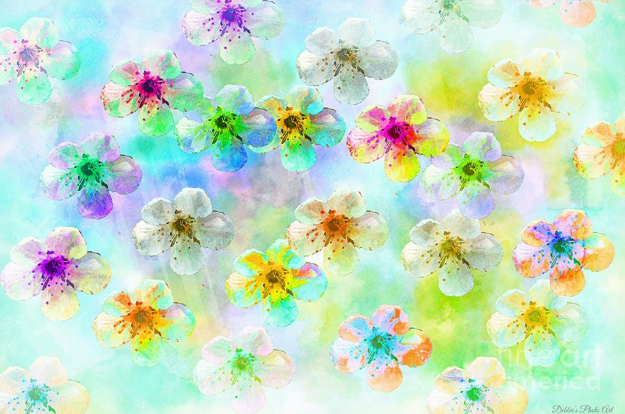 Spring Flowers Abstract 6 Photograph by Debbie Portwood