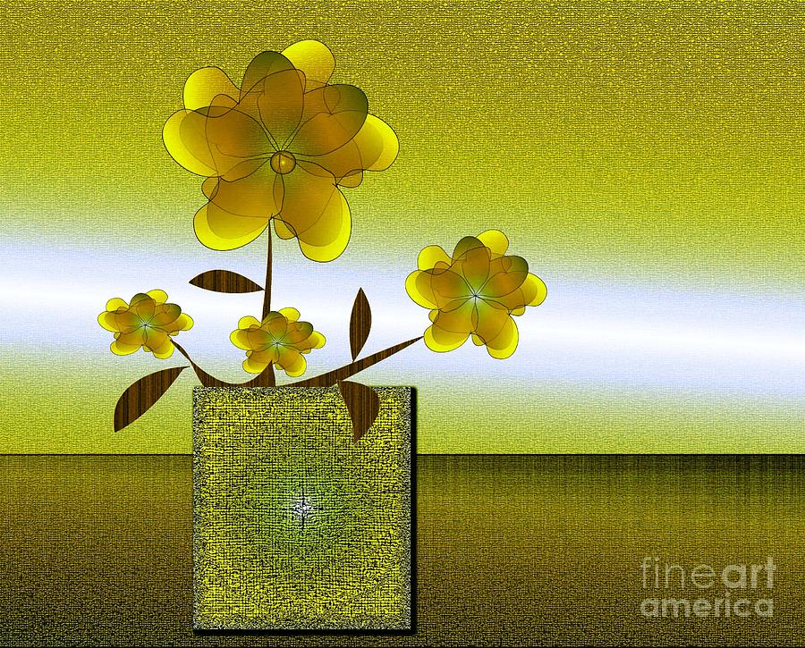 Spring Flowers Digital Art by Iris Gelbart