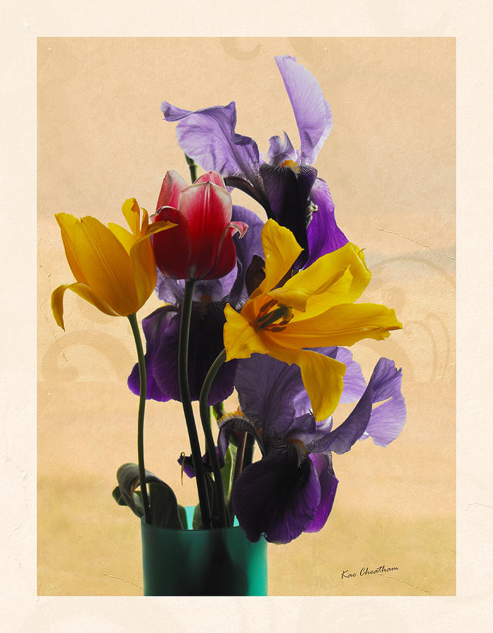 Spring Flowers Digital Art by Kae Cheatham