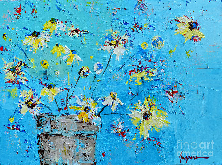 Spring Flowers Painting by Patricia Awapara
