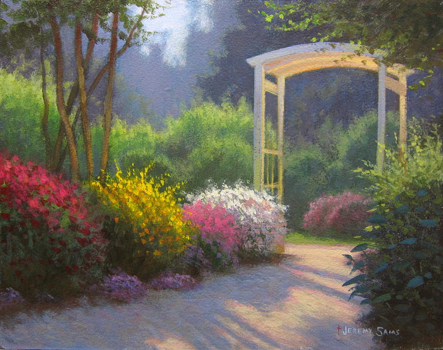 spring-garden-path-painting-by-jeremy-sams-fine-art-america