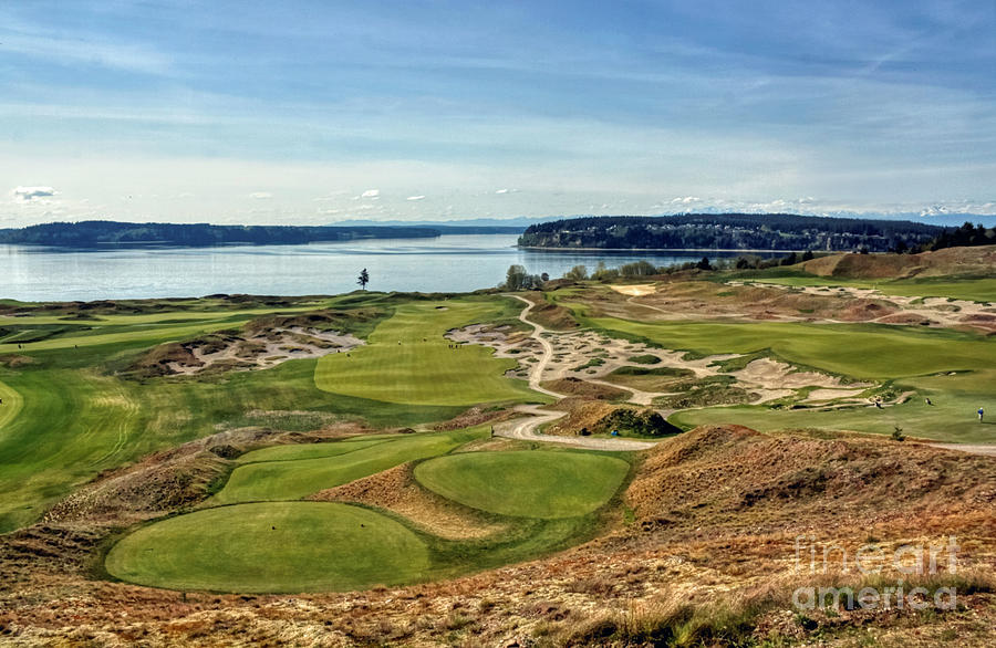 Sports Photograph - Spring Golf - Chambers Bay Golf Course by Chris Anderson