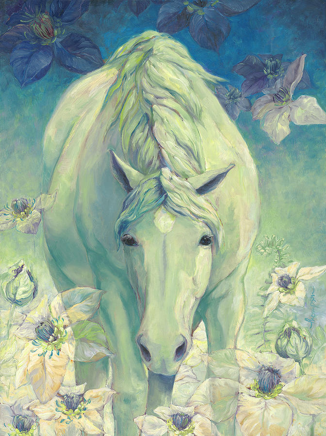 Fantasy Painting - Spring Horse by Tracie Thompson