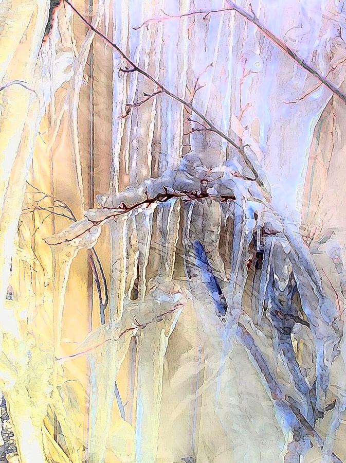 Spring Ice Digital Art by Ronald Bissett