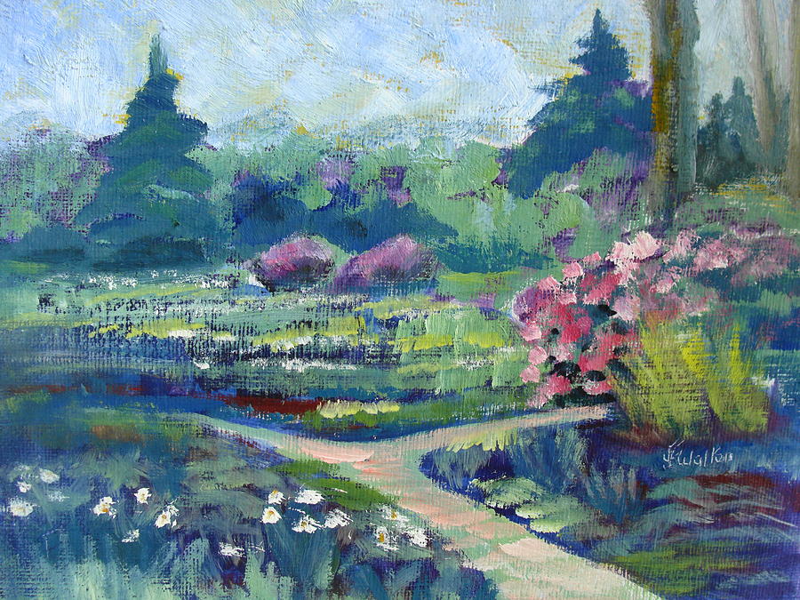 Spring Impressions Painting by Judy Fischer Walton