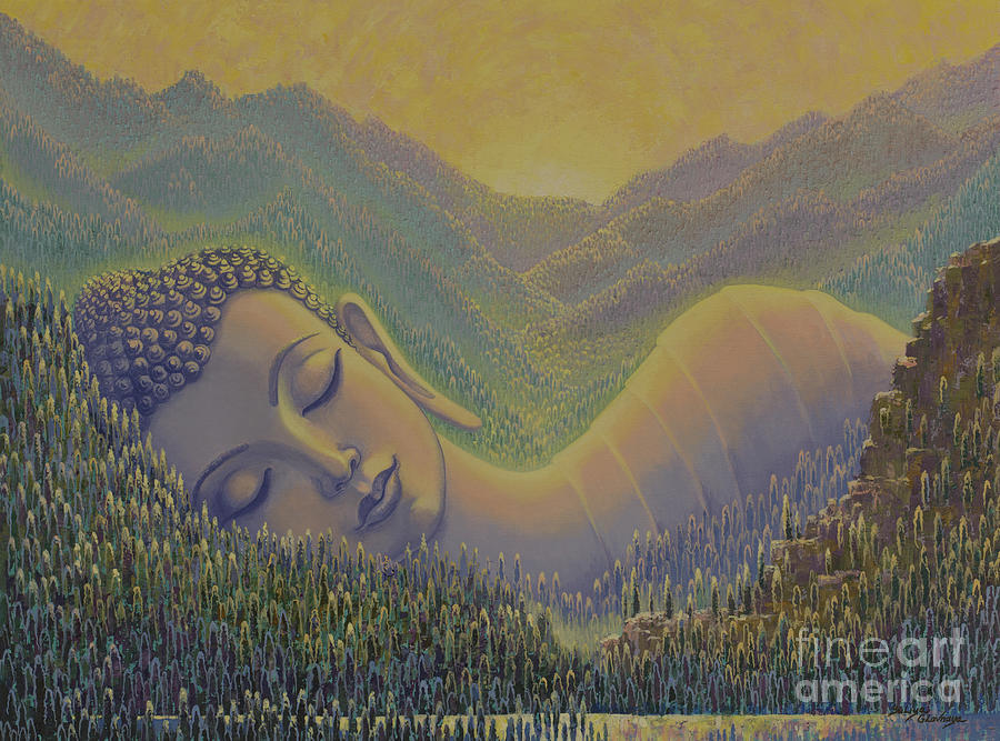 Himalayas Painting - Spring in Himalayas by Yuliya Glavnaya Himalayas Painting - Spring in Himalayas by Yuliya Glavnaya