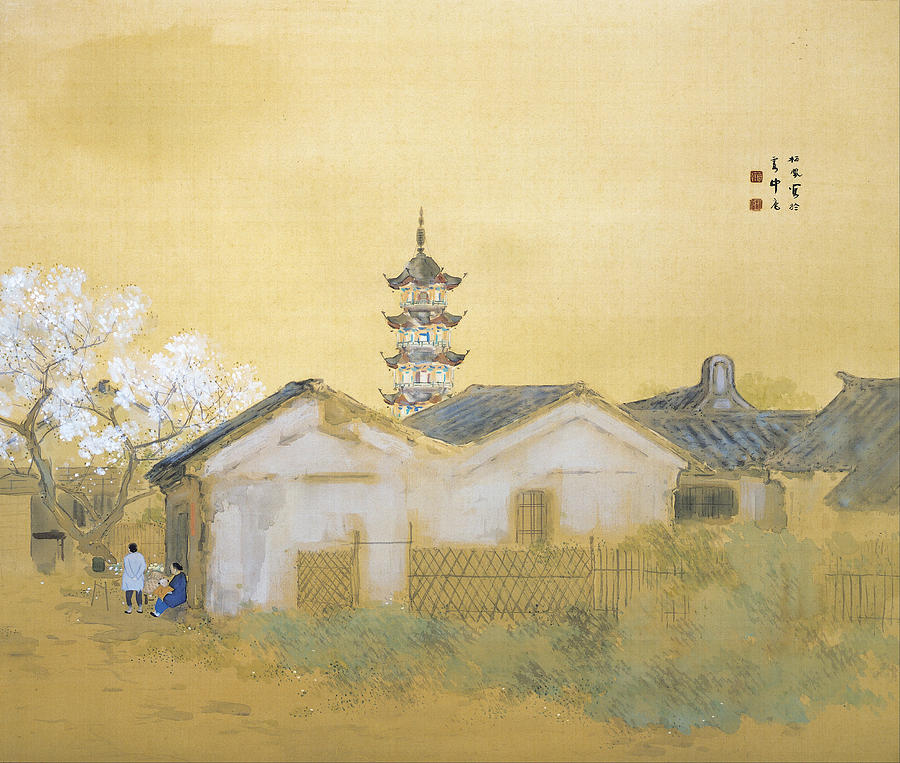 Vintage Painting - Spring in Jiangnan by Mountain Dreams