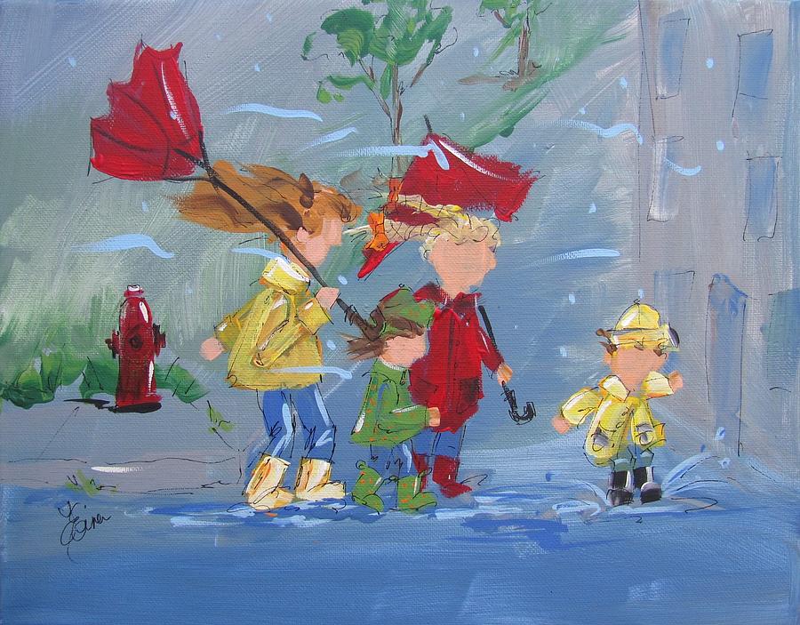 Spring in our Step Painting by Terri Einer