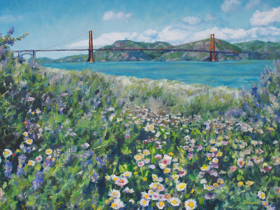 Spring in San Francisco Painting by Kerima Swain