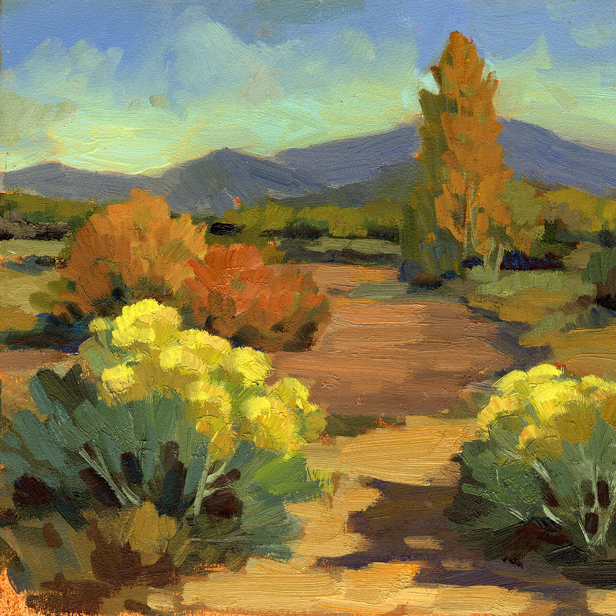 Spring in Santa Fe Painting by Diane McClary