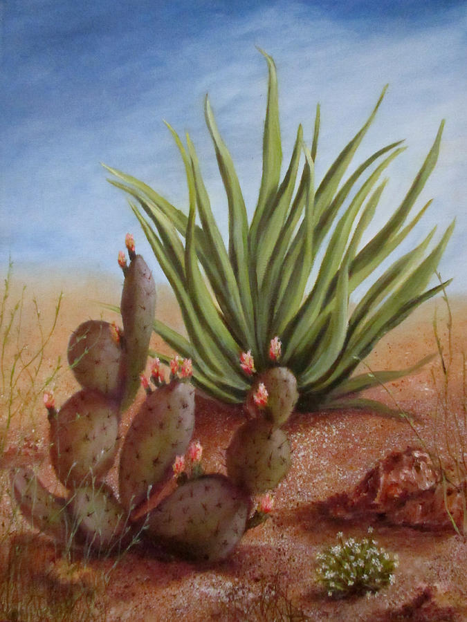 Spring in the Desert Painting by Roseann Gilmore