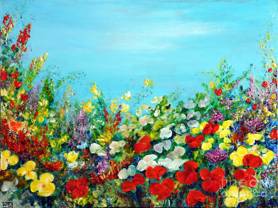 Spring In The Garden Painting by Teresa Wegrzyn