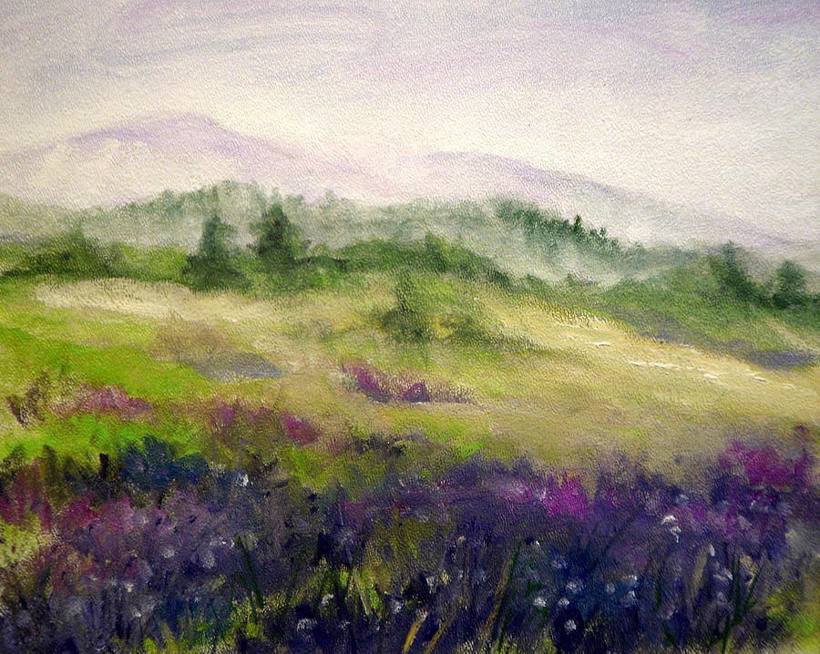 Spring Painting - Mountain Spring III by Mary Taglieri