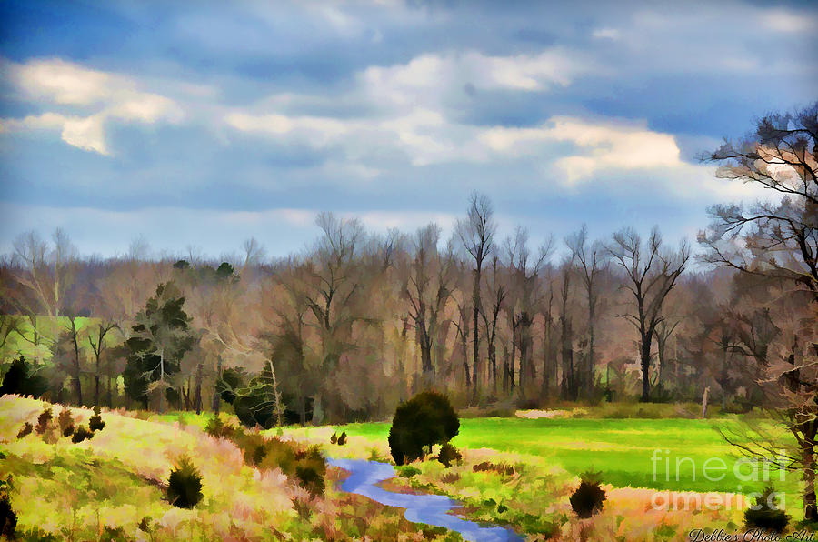 Spring in the Ozarks Digital Paint Photograph by Debbie Portwood