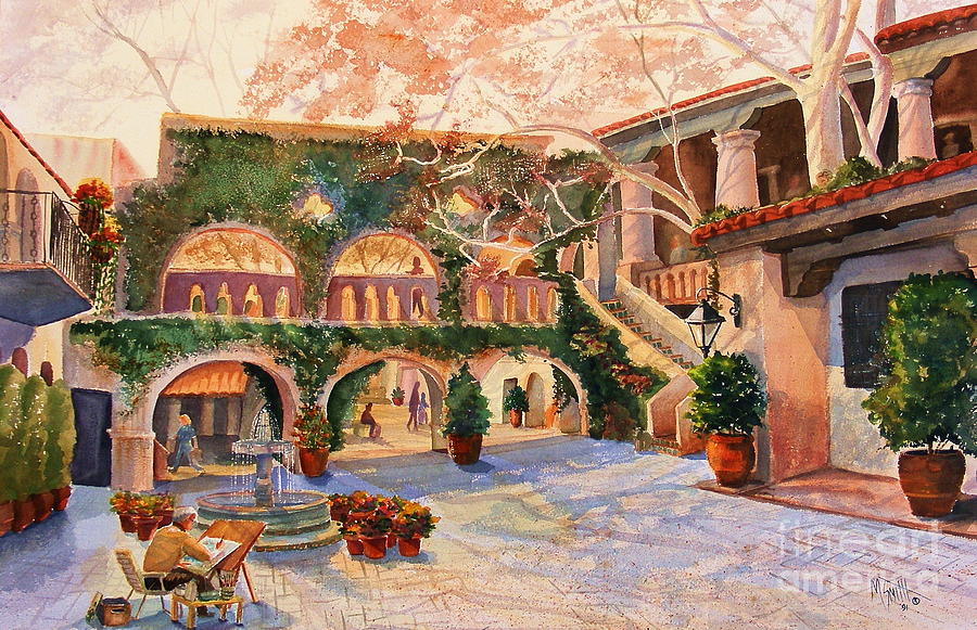 Fountain Painting - Spring In Tlaquepaque by Marilyn Smith