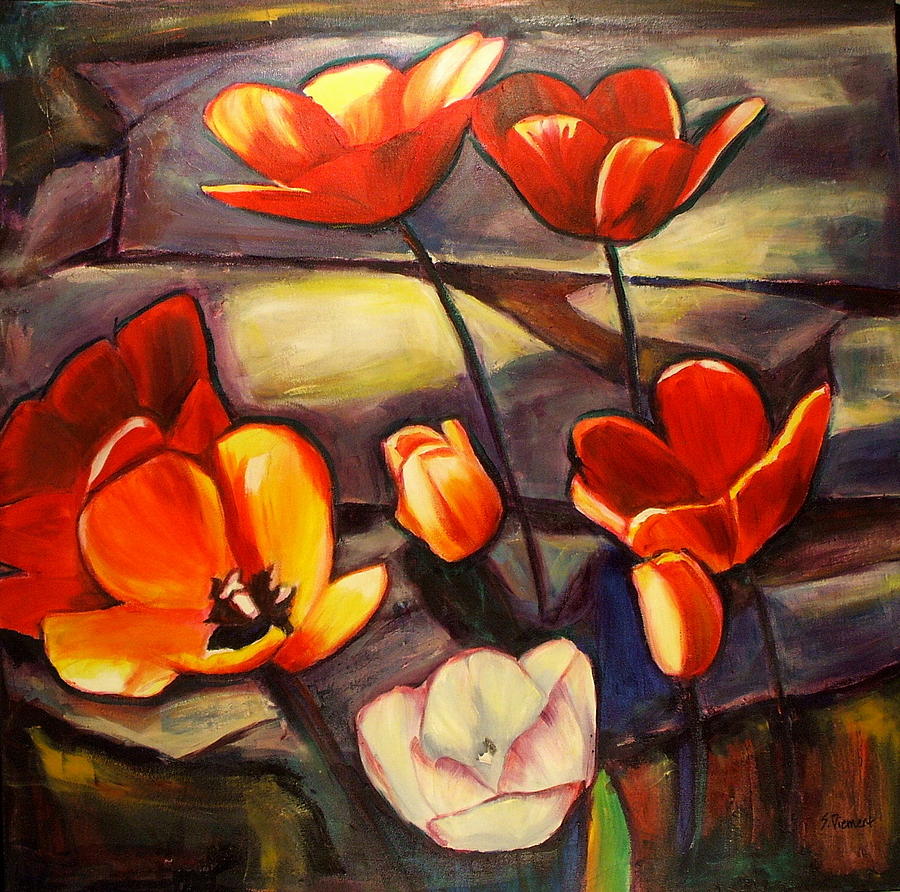 Poppy Painting - Spring is here by Sheila Diemert