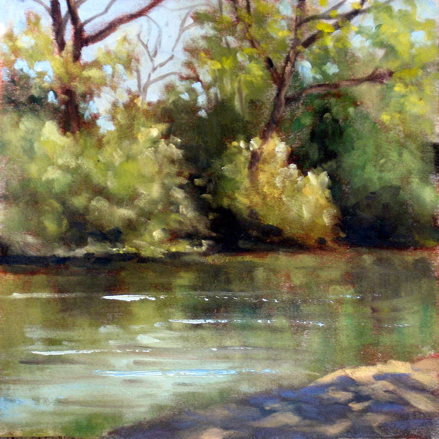 Spring Lake Cove Painting by Char Wood - Fine Art America