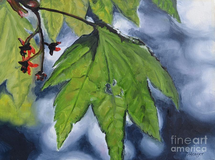 Impressionism Painting - Spring Leaf by Lori Pittenger