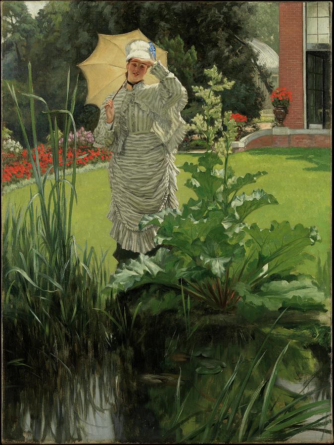 Tissot Painting - Spring Morning by James Tissot