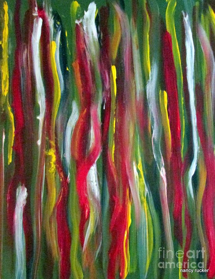 Abstract Painting - Dripping Color by Nancy Rucker