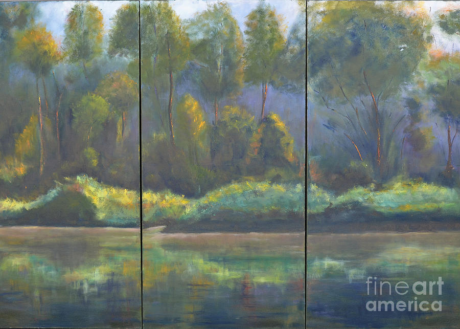 Spring on the Coosa  Painting by Patricia Caldwell