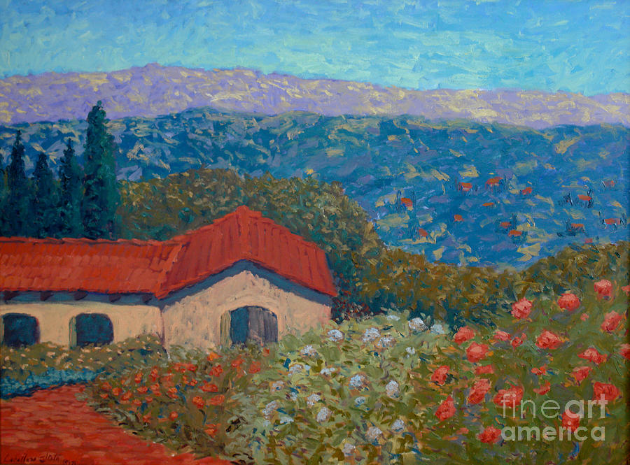 Spring on the mountains  Painting by Monica Elena