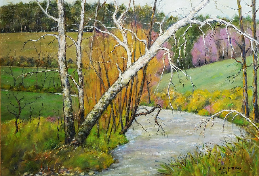 Spring On The River Painting by John Pirnak