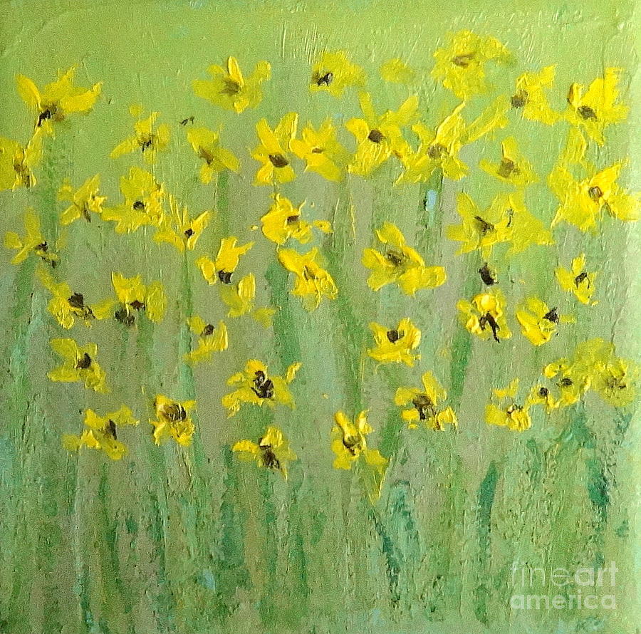 Flower Painting - Spring One by Fred Wilson