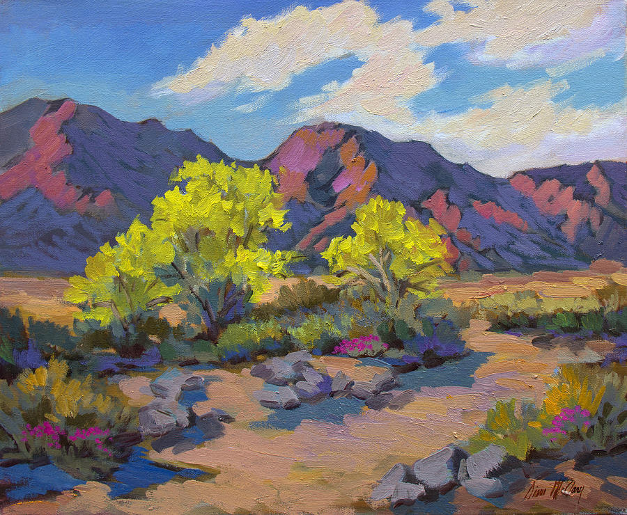 Spring Palo Verde Painting by Diane McClary