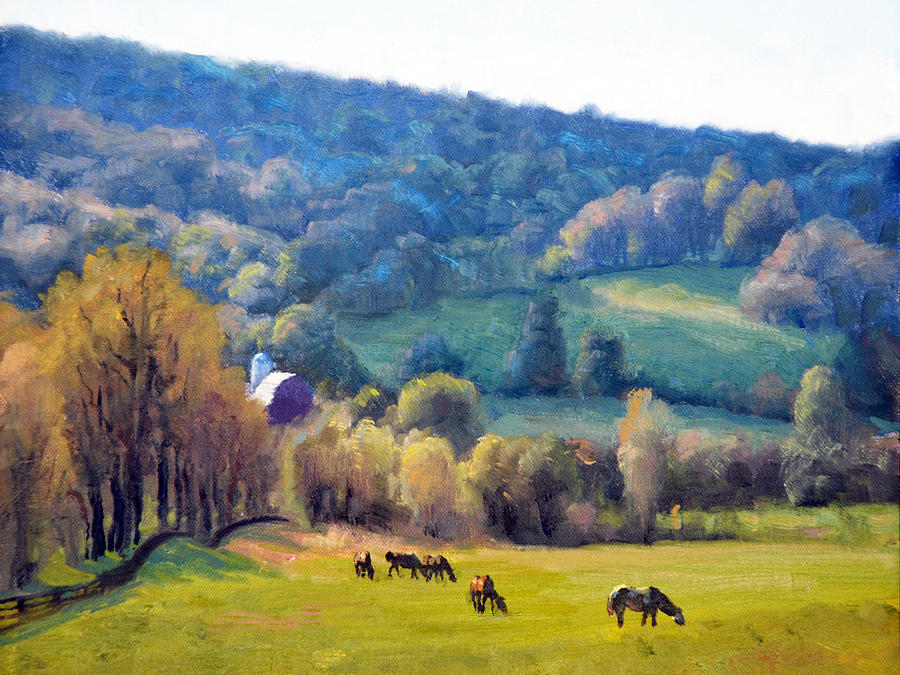 Spring Pastures Painting by Armand Cabrera
