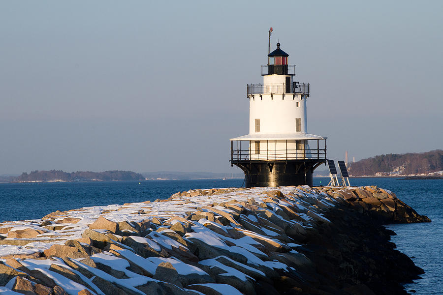 Spring Point Ledge Light Photograph by Laura Halleck - Fine Art America