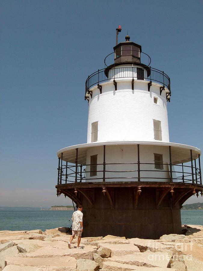 Casco Bay Photograph - Spring Point Ledge Lighthouse In South Portland Maine by Christine Stack Casco Bay Photograph - Spring Point Ledge Lighthouse In South Portland Maine by Christine Stack