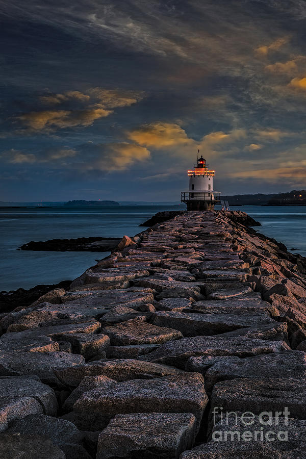 Spring Point Ledge Lighthouse Photograph by Susan Candelario